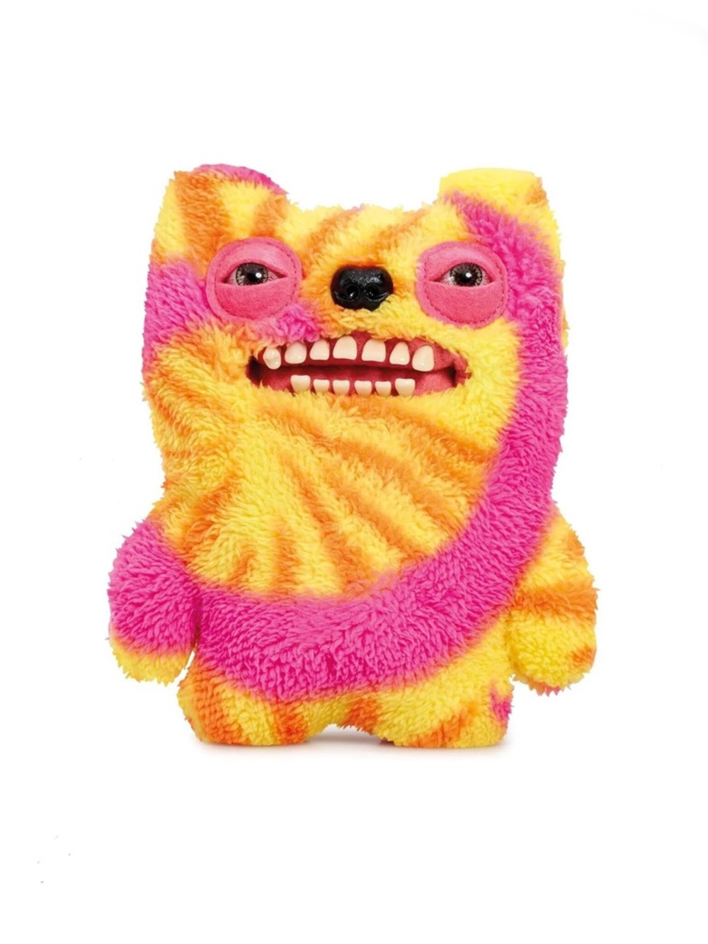 FUGGLER Laboratory Misfits 9 in Plush - OLD TOOTH, Yellow and Hot Pink, NIB